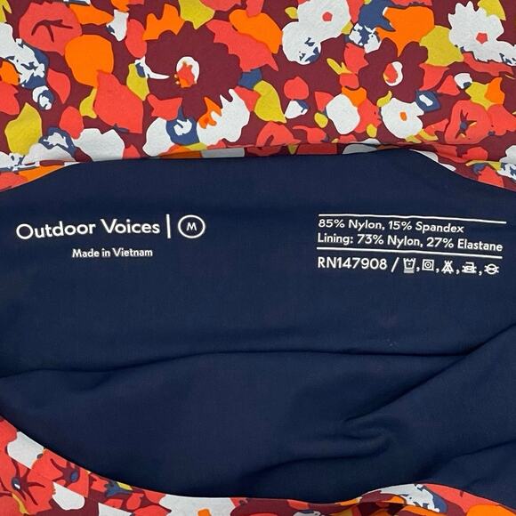 Outdoor Voices Exercise Dress Paprika Blooms Retro Sporty Fall Sundress Size M - Picture 8 of 8